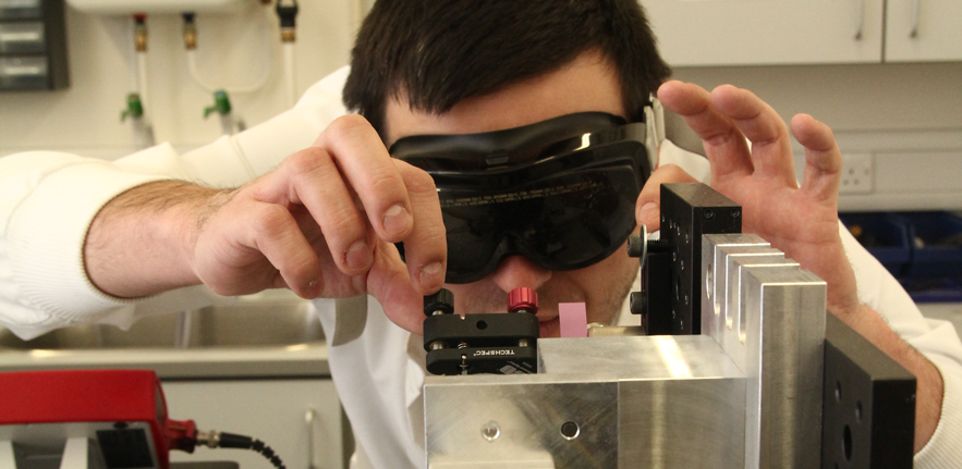 Scientist with goggles