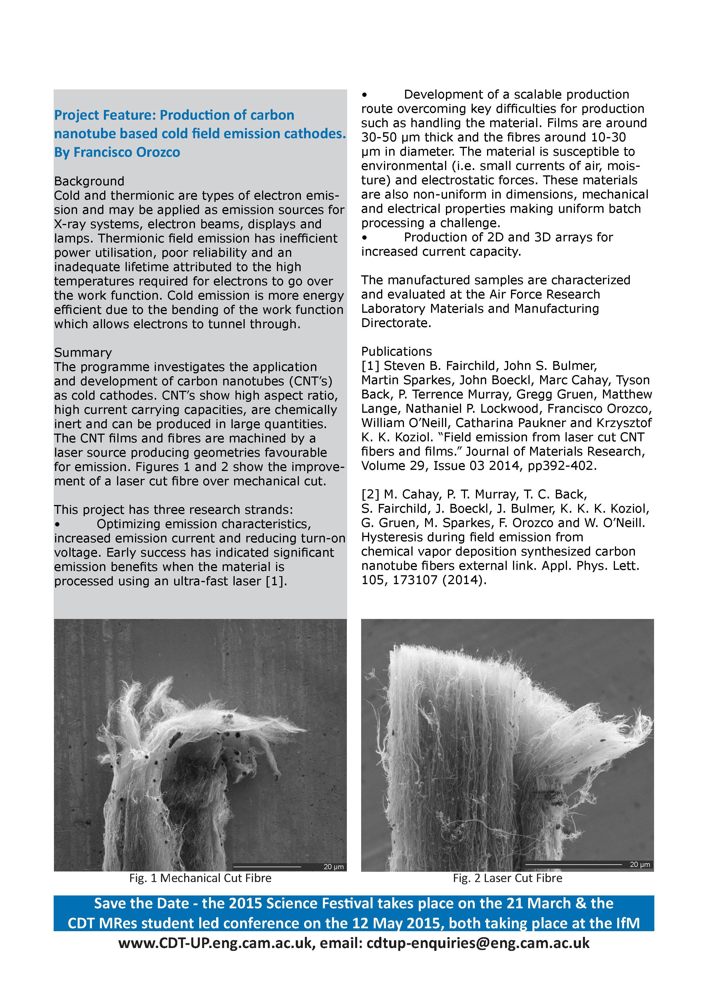 CDT in Ultra Precision Newsletter, December 2014 Page2