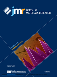 Francisco Orozco’s image on the cover of the Journal of Materials Research.